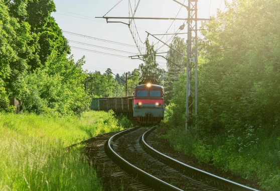 treno blocco trasporto su rotaie | Dogado